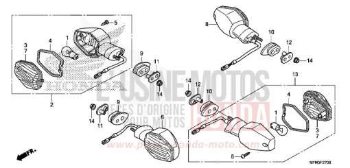 CLIGNOTANT CB1000RAF de 2015